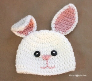 crochet  bunny hat