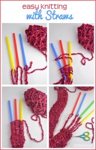 knitting with straws