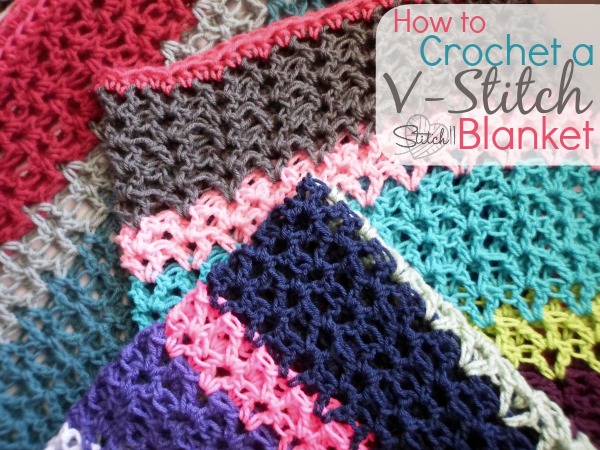 how to crochet a v stitch blanket