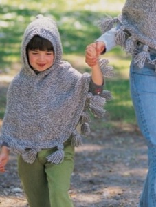 knit kids poncho