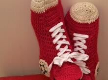 crochet converse slippers