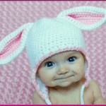 croched bunny baby ears