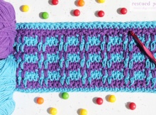 crocheted rib stitch