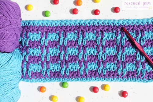 crocheted rib stitch
