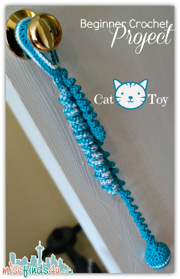 Crochet cat toy