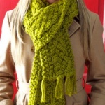 cable knit scarf