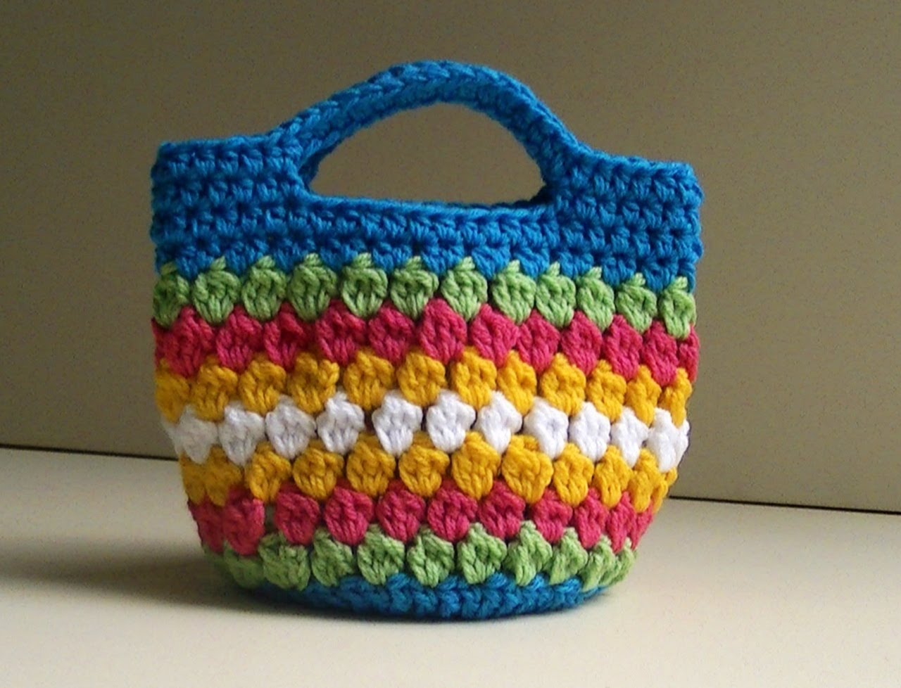 The Lazy Hobbyhopper: Crochet cluster stitch bag/purse - free pattern