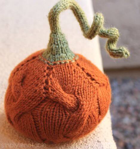 knit pumpkin