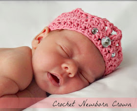 crochet baby crown