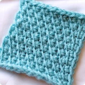 crochet tunisian bias stitch
