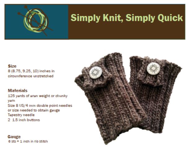 Free Basic Knit BootCuff Pattern