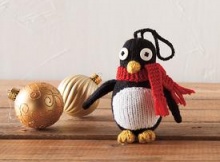 Free Knit Penguin Keychain Pattern