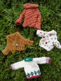 knit minature sweaters