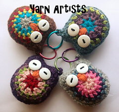 Free Crochet Owl Keychain pattern