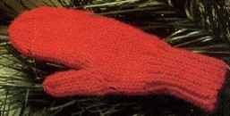 Two needle mitten knitting pattern[free]