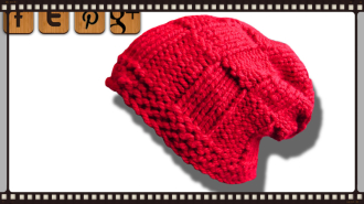 Free Knit BasketWeave Beanie Pattern