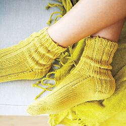Step by step basic knit sock pattern
