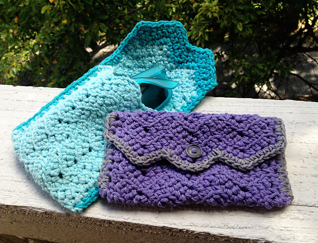 Woven Look Glasses Case Crochet pattern by Keep Calm and Crochet