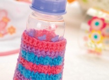 Free Crochet Baby Bottle cozy pattern