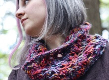 Bulky Knit Lace Cowl Pattern