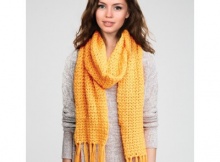 Free crochet v-stitch scarf