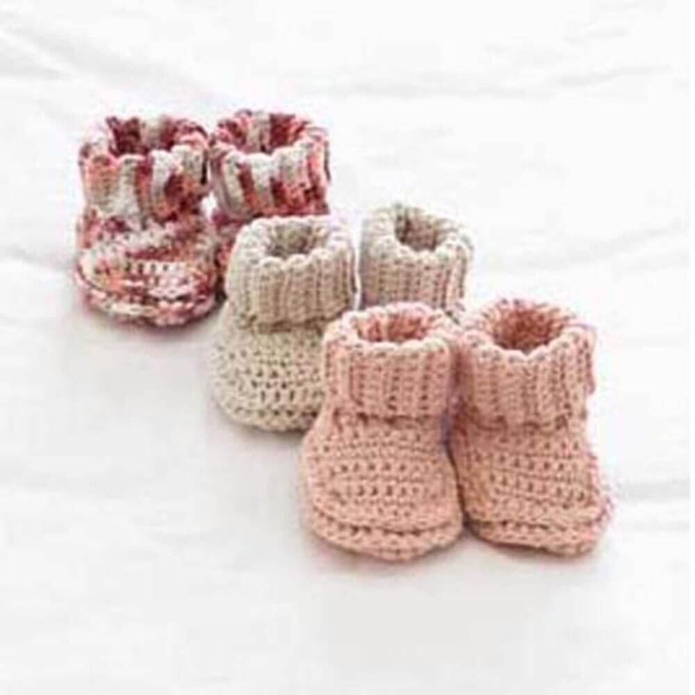 Free Crochet Baby Booties pattern