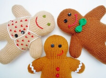 Free Knit Gingerbread Man pattern