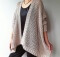Knit cardigan-shawl pattern