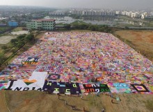 World's Largest Crochet Blanket!