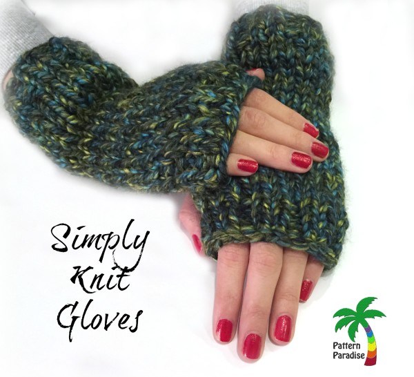 Free Pattern for Simply Knit Fingerless Gloves