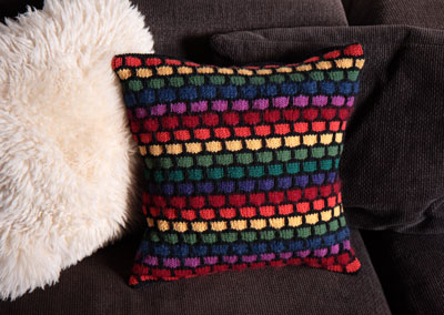 Free Rainbow Stash Buster Cushion