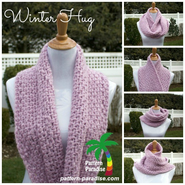 Winter Hug Crochet Infinity Scarf