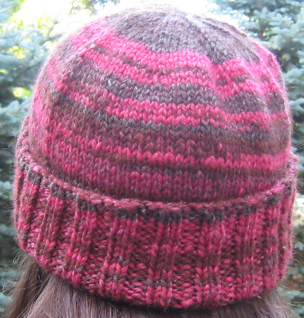 Knit a top down hat - free pattern