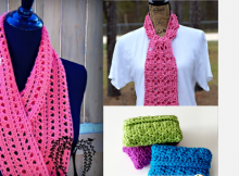 Free crochet scarves and tissue holder patterns