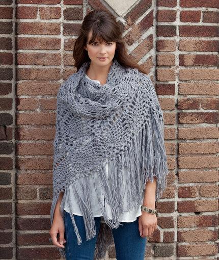 Crochet Lace Sidewalk Shawl