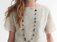 Lace knit top - free pattern