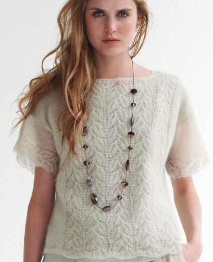 Lace knit top - free pattern