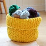Free knit basket pattern