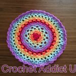 Free Crochet Rainbow Mandala Pattern