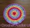 Free Crochet Rainbow Mandala Pattern