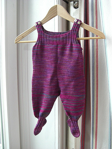 knit sock yarn baby overalls