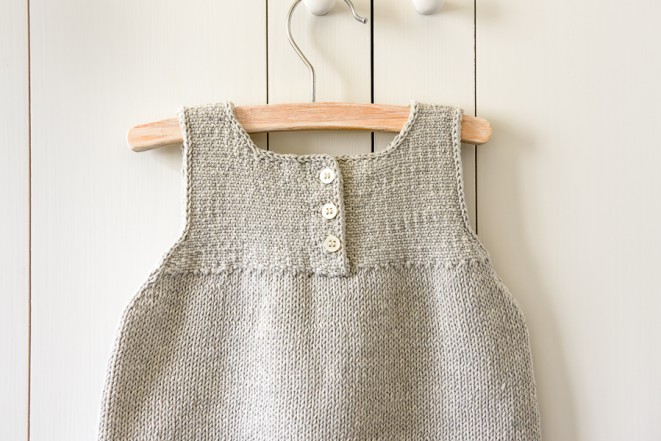 Clean and Simple Knit Baby Dress