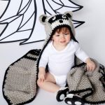 crochet raccoon blanket