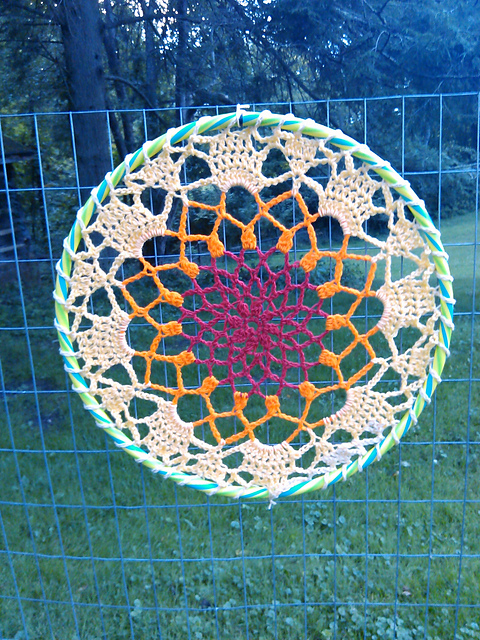 Crochet Giant Mandala Dream Catcher