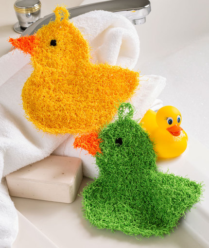 Crochet Rubber Duckie Scrubbies