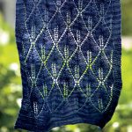 Knit Candle Flame Shawl