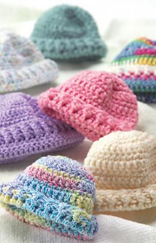 Crochet Preemie Hats