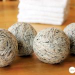 Re-purpose old wool yarn into dryer balls